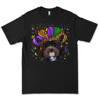 Black mardi gras hat havanese dog Premium Tee - RanaPortraitStore