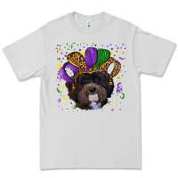 Dove Grey mardi gras hat havanese dog Premium Tee - RanaPortraitStore