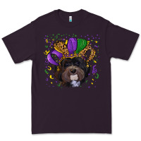 Plum mardi gras hat havanese dog Premium Tee - RanaPortraitStore