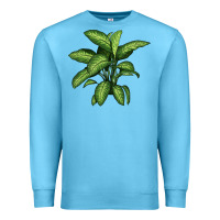 Ocean Blue Dumb Cane Premium Sweatshirt - LillyAllenDesigns
