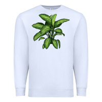 White Dumb Cane Premium Sweatshirt - LillyAllenDesigns