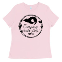 Bubblegum Pink Camping Ladies Tee - Unal Design