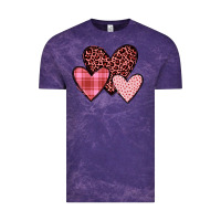 Cloud Purple hearts Vintage Tee - JahusDesignShop