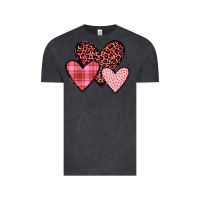 Vintage Black hearts Vintage Tee - JahusDesignShop