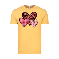 Vintage Mustard hearts Vintage Tee - JahusDesignShop