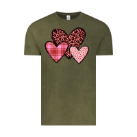 Vintage Olive hearts Vintage Tee - JahusDesignShop