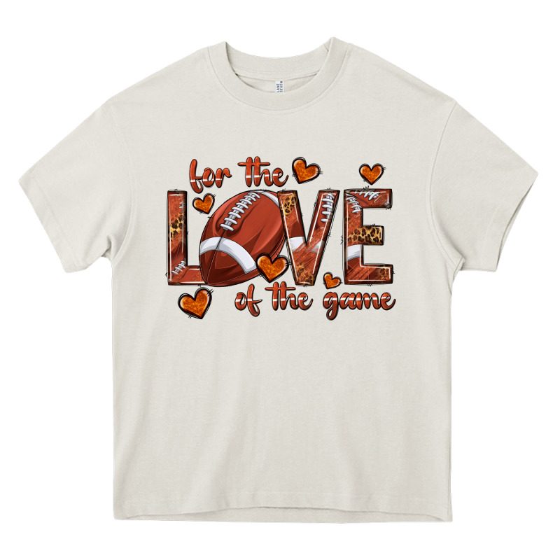 For The Love Of The Game Football Heavy Core Tee by texasbilliewilder | Teevron