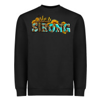 Black she is strong with cross Heavyweight Sweatshirt - AdoDesignShop