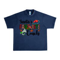 Navy santa's favorite coach Urban Heavy Tee - AdoDesignShop