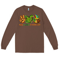 Chestnut peace love st patricks day Long Sleeve Tee - NancyCooperArtShop