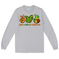 Moon Dust peace love st patricks day Long Sleeve Tee - NancyCooperArtShop