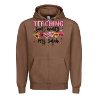 Chestnut teaching sweet hearts Zipper Hoodie - MaliasSmallBusiness