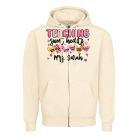 Sandshell teaching sweet hearts Zipper Hoodie - MaliasSmallBusiness