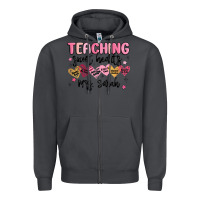 Smoke teaching sweet hearts Zipper Hoodie - MaliasSmallBusiness