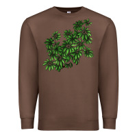 Chestnut Botanical Schefflera Illustrations Premium Sweatshirt - LillyAllenDesigns
