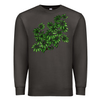 Smoke Botanical Schefflera Illustrations Premium Sweatshirt - LillyAllenDesigns