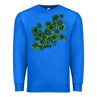 True Royal Botanical Schefflera Illustrations Premium Sweatshirt - LillyAllenDesigns