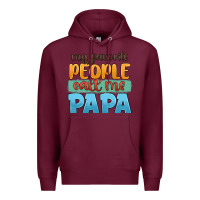 Burgundy my favorite people call me papa Premium Hoodie - JahusDesignShop