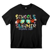 Black school's out for summer teacher life Heavy Core Tee - Zillion Design Studio