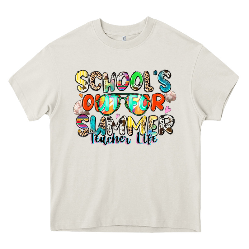 School's Out For Summer Teacher Life Heavy Core Tee by Zillion Design Studio | Teevron