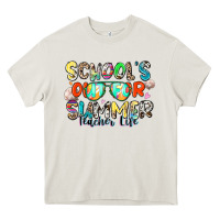 Cream school's out for summer teacher life Heavy Core Tee - Zillion Design Studio