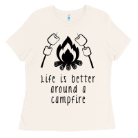 Bone life is better around a campfire Ladies Tee - Unal Design