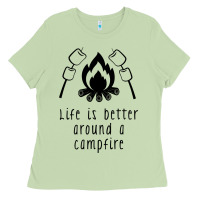 Matcha life is better around a campfire Ladies Tee - Unal Design