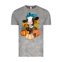 Cloud Rock Cow Fall Pumpkin Vintage Tee - Artiststas