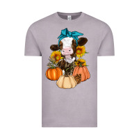 Vintage Zinc Cow Fall Pumpkin Vintage Tee - Artiststas