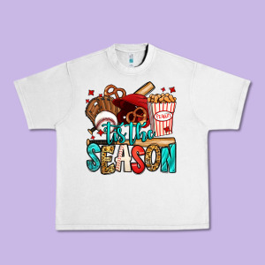 'tis The Season Baseball Game Urban Heavy Tee Designed By Jasminsmagicworld