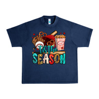 Navy 'tis the season baseball game Urban Heavy Tee - Jasminsmagicworld