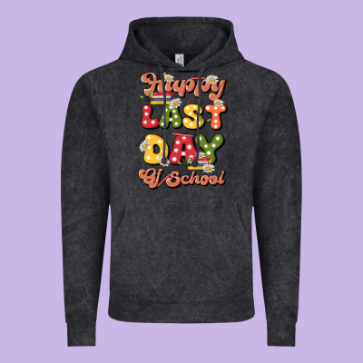 Happy Last Day Of School Vintage Hoodie Designed By Jahusdesignshop