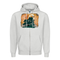 Dove Grey wilderness leopard Zipper Hoodie - MaliasSmallBusiness