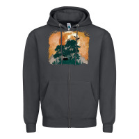Smoke wilderness leopard Zipper Hoodie - MaliasSmallBusiness