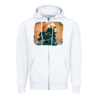 White wilderness leopard Zipper Hoodie - MaliasSmallBusiness
