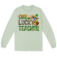Matcha one lucky teacher st patricks Long Sleeve Tee - NancyCooperArtShop