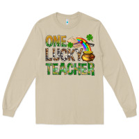 Mushroom one lucky teacher st patricks Long Sleeve Tee - NancyCooperArtShop