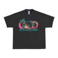 Pigment Black with god all things are possible race Urban Heavy Tee - AdoDesignShop