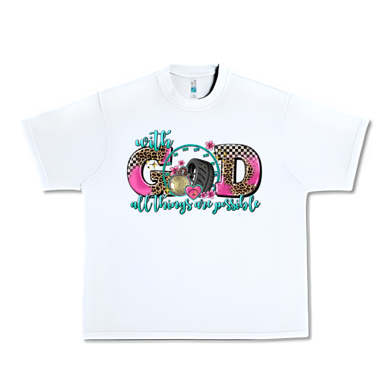 With God All Things Are Possible Race Urban Heavy Tee by AdoDesignShop | Teevron
