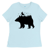Baby Blue bear Ladies Tee - Unal Design