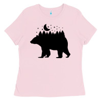 Bubblegum Pink bear Ladies Tee - Unal Design