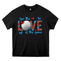 Black for the love of the game hockey Heavy Core Tee - texasbilliewilder