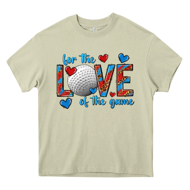 For The Love Of The Game Hockey Heavy Core Tee by texasbilliewilder | Teevron