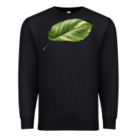Black Golden Pothos Leaf Premium Sweatshirt - LillyAllenDesigns