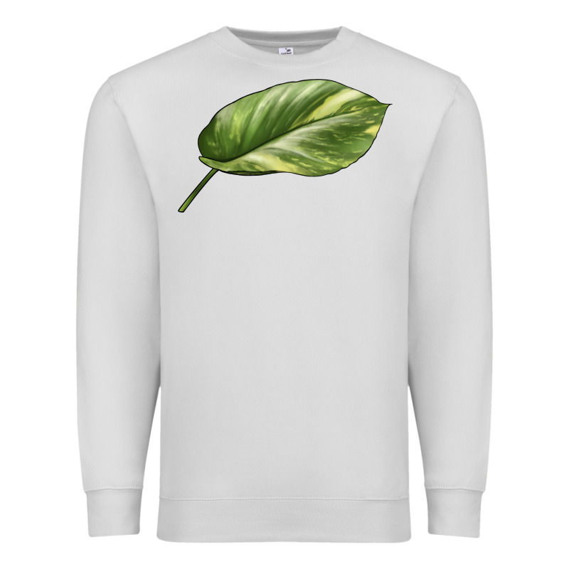 Golden Pothos Leaf Premium Sweatshirt by LillyAllenDesigns | Teevron