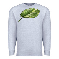 Heather Grey Golden Pothos Leaf Premium Sweatshirt - LillyAllenDesigns