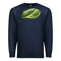 Navy Golden Pothos Leaf Premium Sweatshirt - LillyAllenDesigns