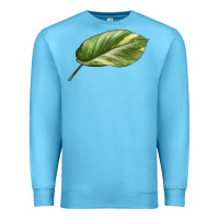Ocean Blue Golden Pothos Leaf Premium Sweatshirt - LillyAllenDesigns