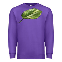 Purple Golden Pothos Leaf Premium Sweatshirt - LillyAllenDesigns