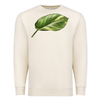 Sandshell Golden Pothos Leaf Premium Sweatshirt - LillyAllenDesigns